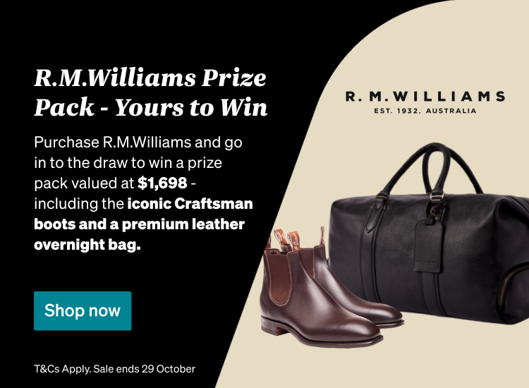 $1,698 R.M. Williams Prize Pack for Grab